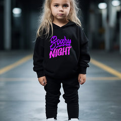 OERYUI 2pc Activewear Set SCARY NIGHT Print Hoodies Pants Set