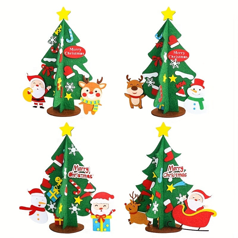 DIY Desktop Christmas Tree Material Package Ornaments Decorations