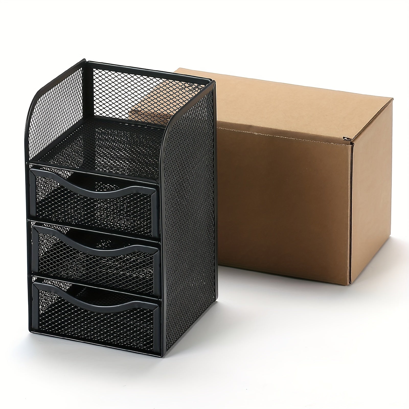 Mesh Desk Organizer Drawer File Letter Tray Office Storage Vanity File