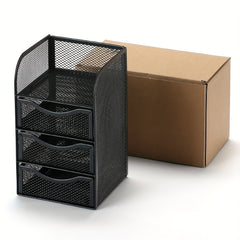 Mesh Desk Organizer Drawer File Letter Tray Office Storage Vanity File