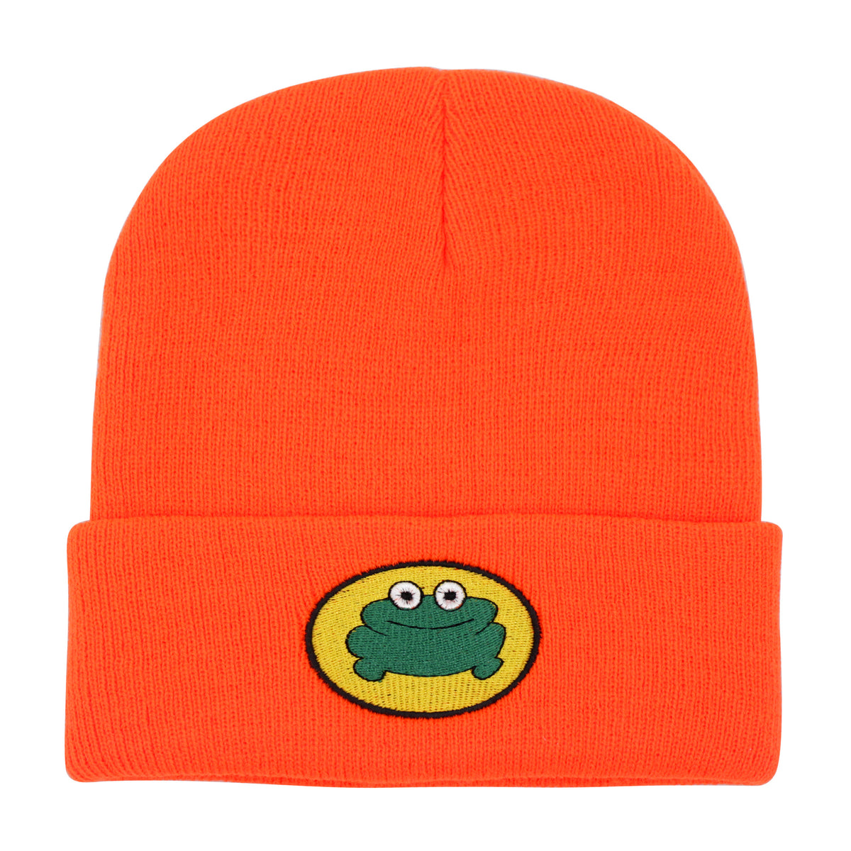 Cartoon Frog Embroidery Knit Hat Hip Hop Candy Warm Beanie Cap