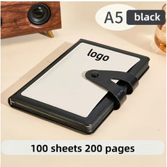 Customizable Notebook A5 Size Laser Engraved Text Name Sketchbook Work Notepad