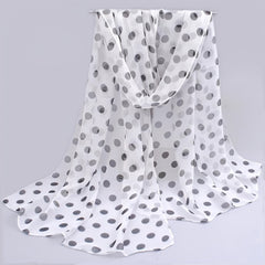 Colorful Polka Dot Scarf Casual Shawl Head Wrap Beach Hijab