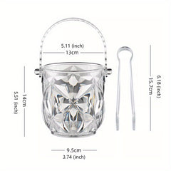 1pc Stainless Steel Ice Bucket Snack Bucket Fried Chicken Bucket
