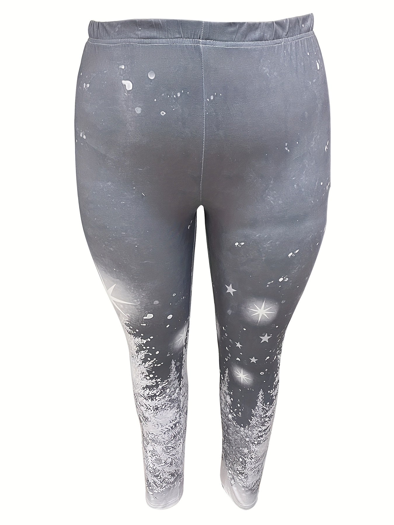  Glitter Christmas Tree Yoga Leggings