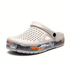 Men's Breathable No Tie Slip On Clog Sandals Casual Outdoor Walking Shoes