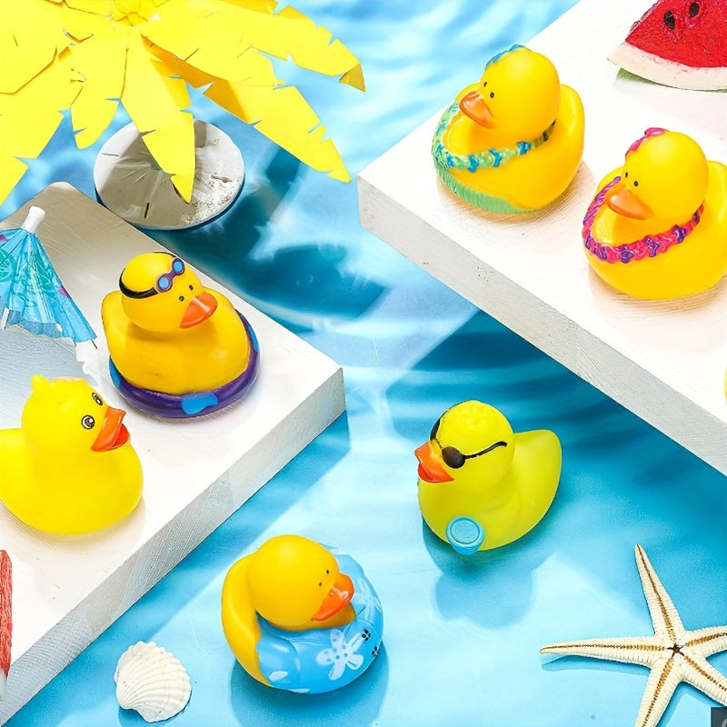 5Pcs Rubber Ducks Bath Toys Christmas Party Favors Perfect for Kids