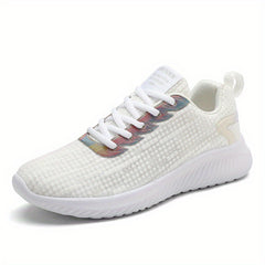 Breathable Mesh Women's Running Shoes, Lace Up, Lightweight