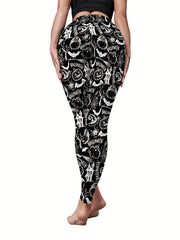 Halloween Print Leggings Women's Clothing