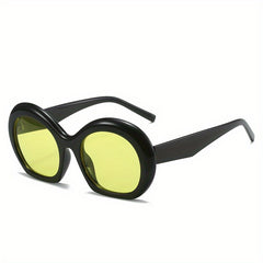 Y2K Round Sunglasses Tinted Lens Photo Booth Props Glasses UV400