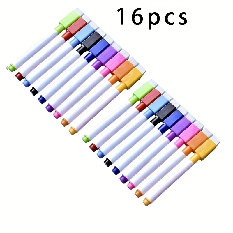 16pcs Non Toxic Dry Erase Markers for Whiteboard Multiple Surfaces