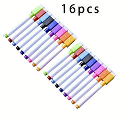 16pcs Non Toxic Dry Erase Markers for Whiteboard Multiple Surfaces