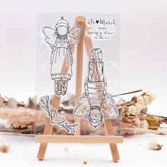 1pc Butterfly Transparent Stamp for DIY Card Decoration
