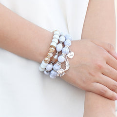 Bohemian Beaded Elephant Wings LOVE Ball Bracelet