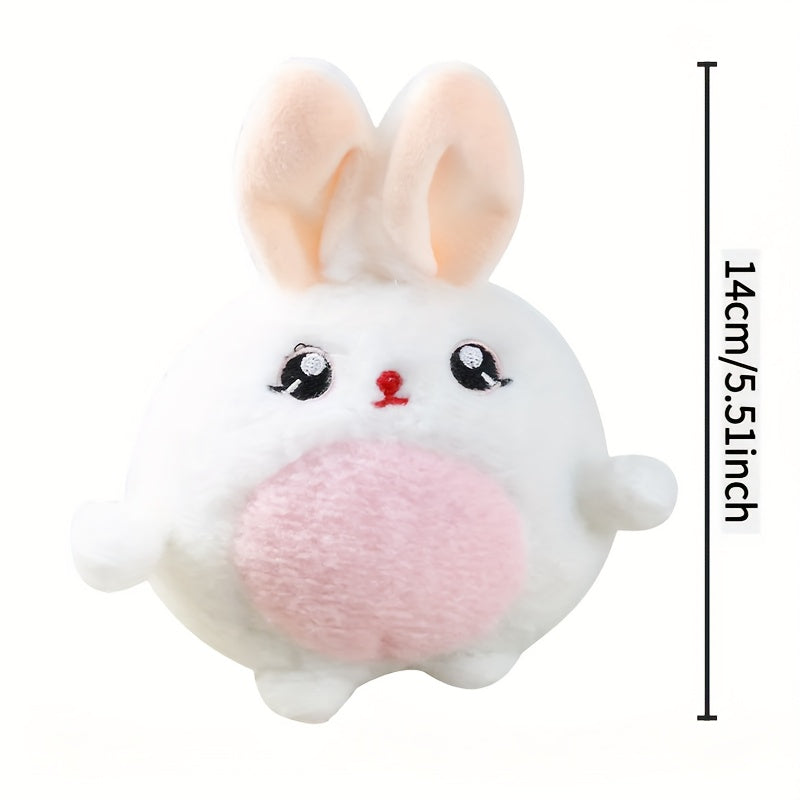 Girl Egg Doll Little Bunny Plush Toy Backpack Keychain