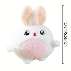 Girl Egg Doll Little Bunny Plush Toy Backpack Keychain