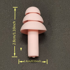 2 Pairs Silicone Earplugs With Storage Box And Lanyard