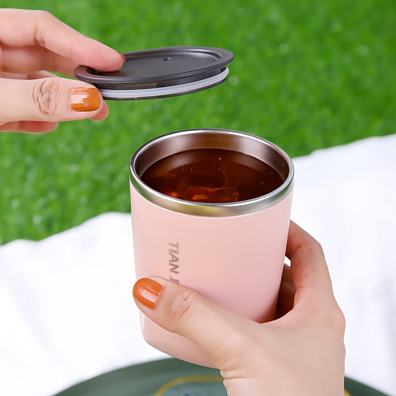 304 Stainless Steel Outdoor Coffee Cup & Dessert Box Set