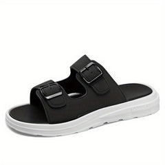 Men's Buckle Slide Sandals Casual Non Slip Shoes Open Toe Shoes