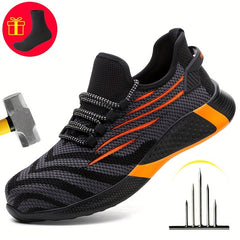 Unisex Steel Toe Work Safety Shoes Non Slip Breathable Sneakers
