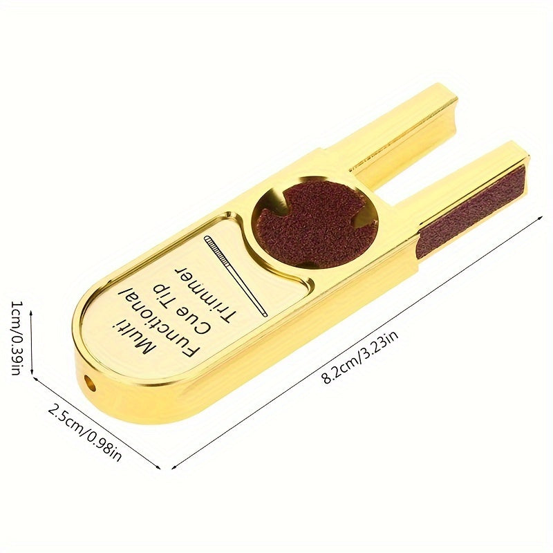 U Shape 5 In 1 Pool Cue Tip Trimmers Billiard Tip Shaper