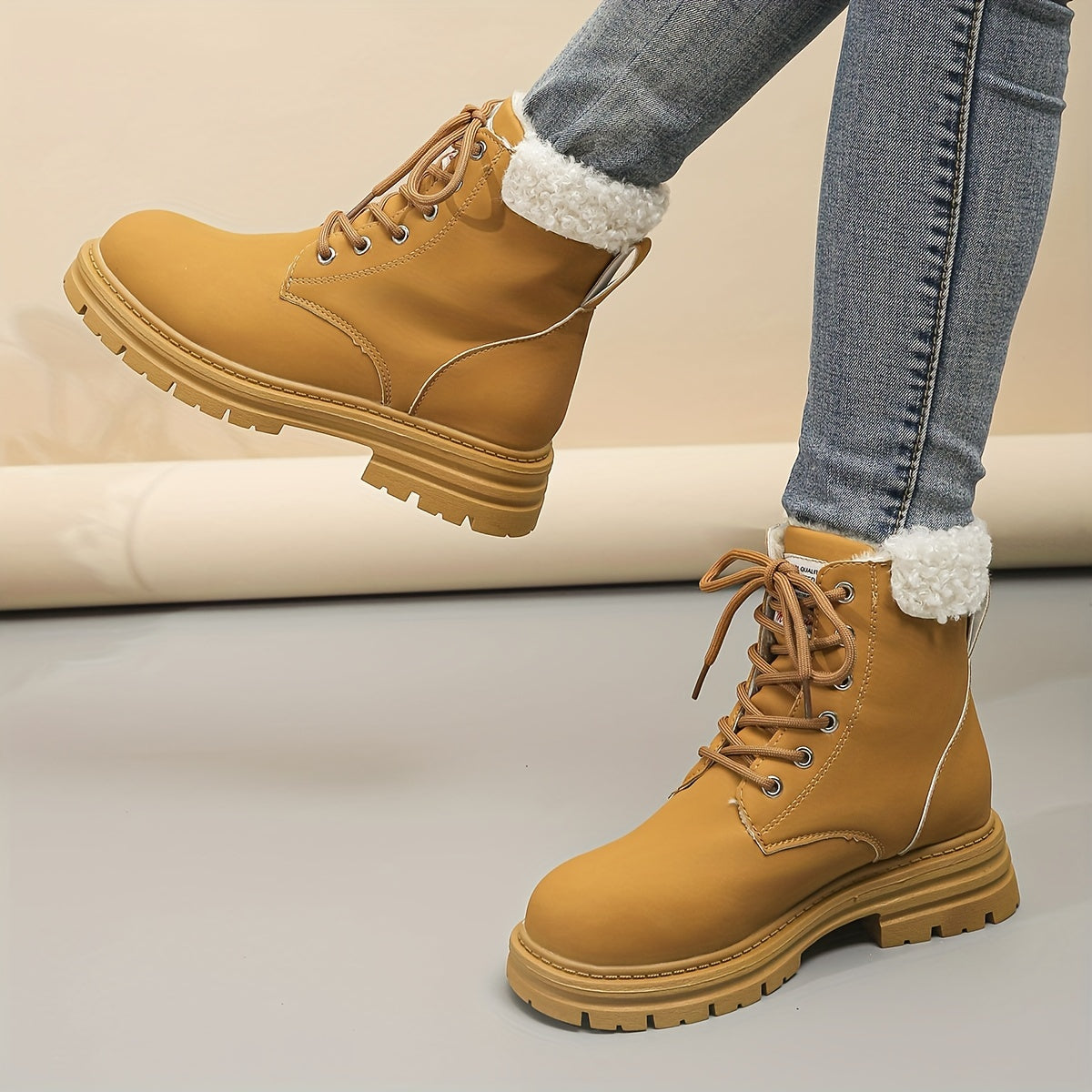Women's Non slip Medium Top Thickened Motorcycle Boots
