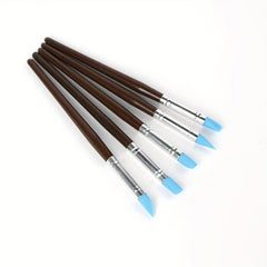 5pcs DIY Soft Pottery Clay Tools Sculpting Cake Oils Engraving Rubber Craft Pen