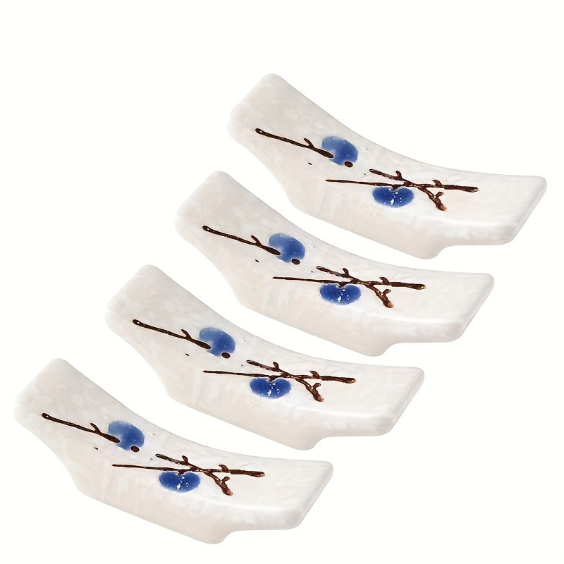 4pcs Japanese Chopsticks Holder Creative Ceramic Stand