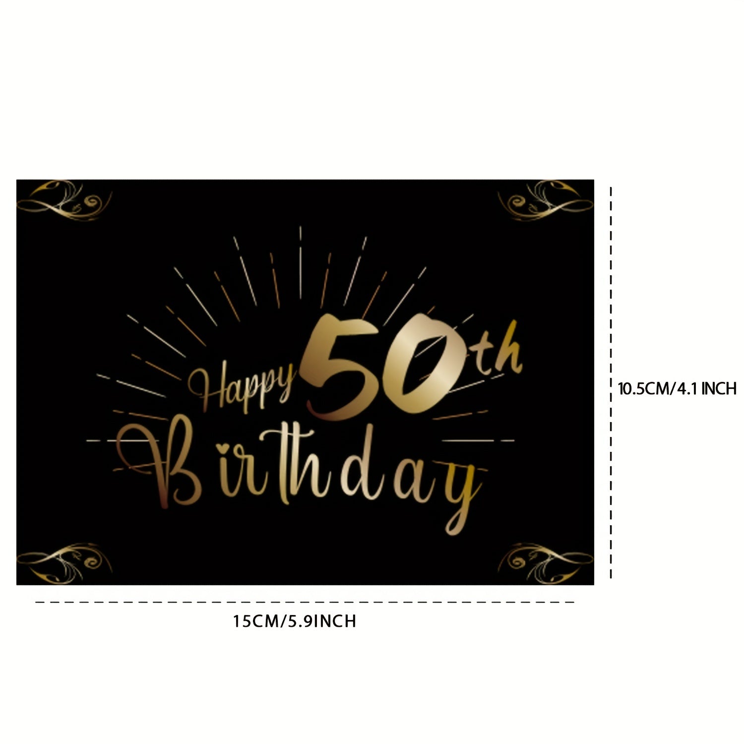 50th Birthday Bottle Labels for Champagne & Wine Bottles