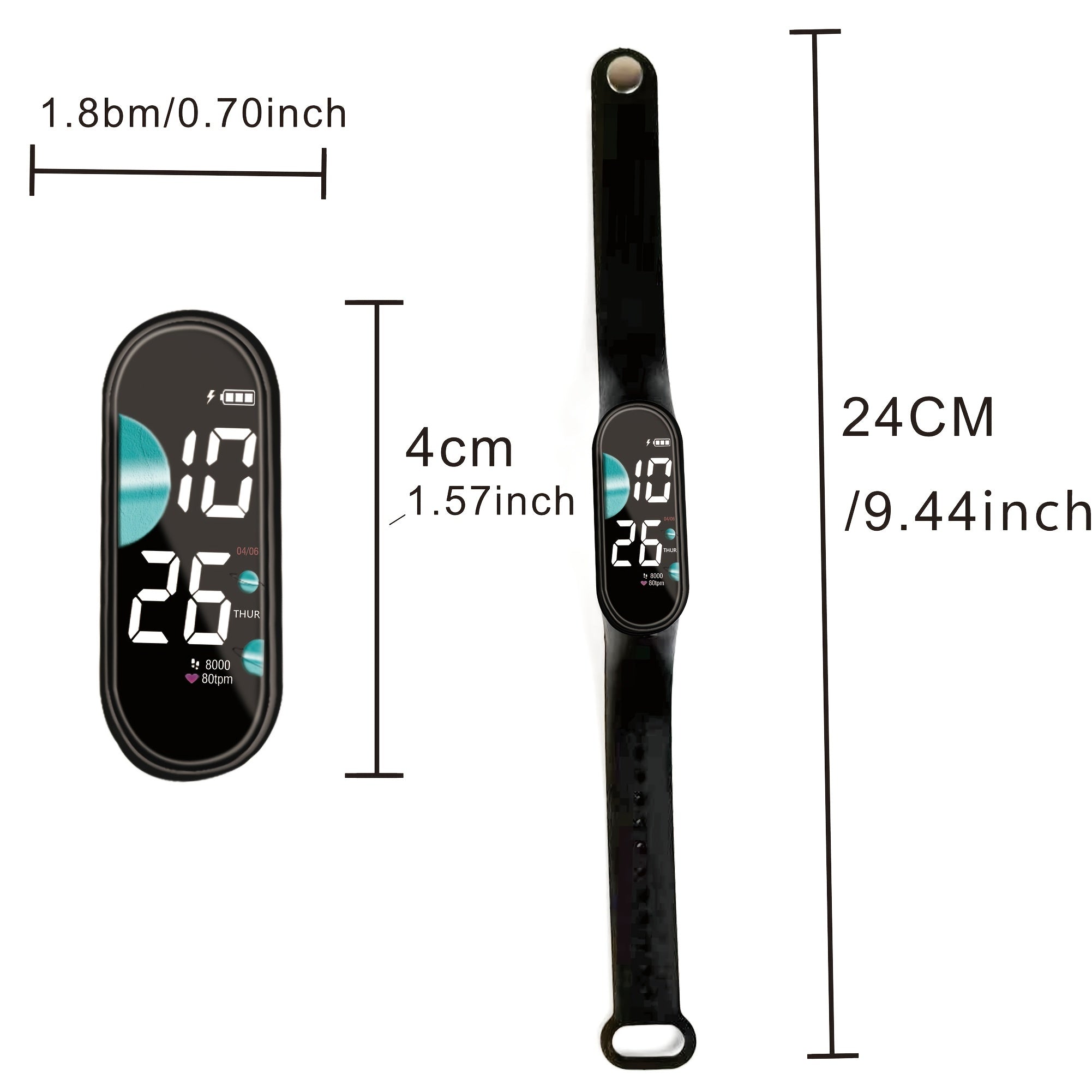 Waterproof LED Sports Watch for Kids
