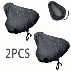 2pcs Waterproof Bike Seat Cover Drawstring Rain Dust Protection