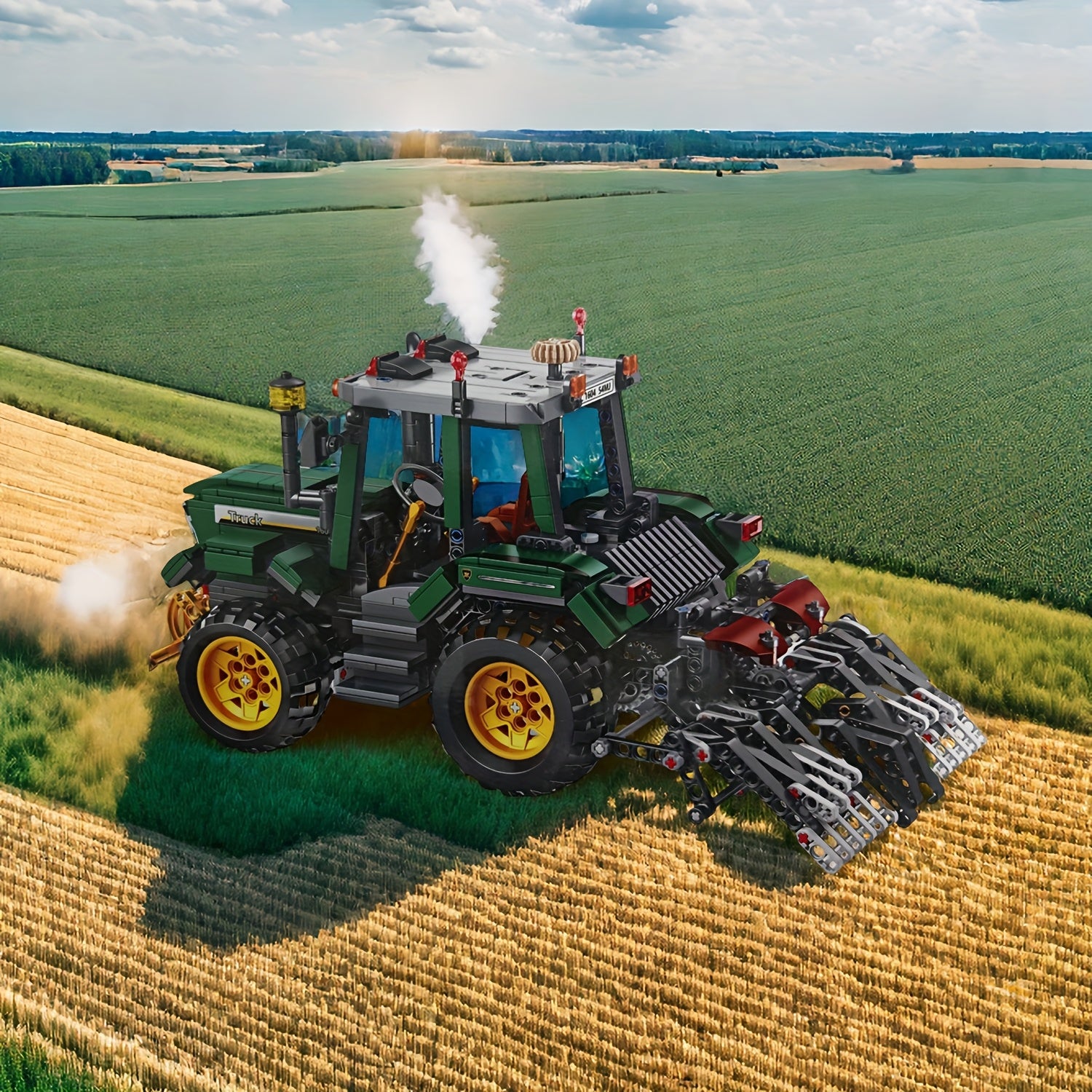 1204pcs Farm Tractor Building Blocks Set for Adults and Teens