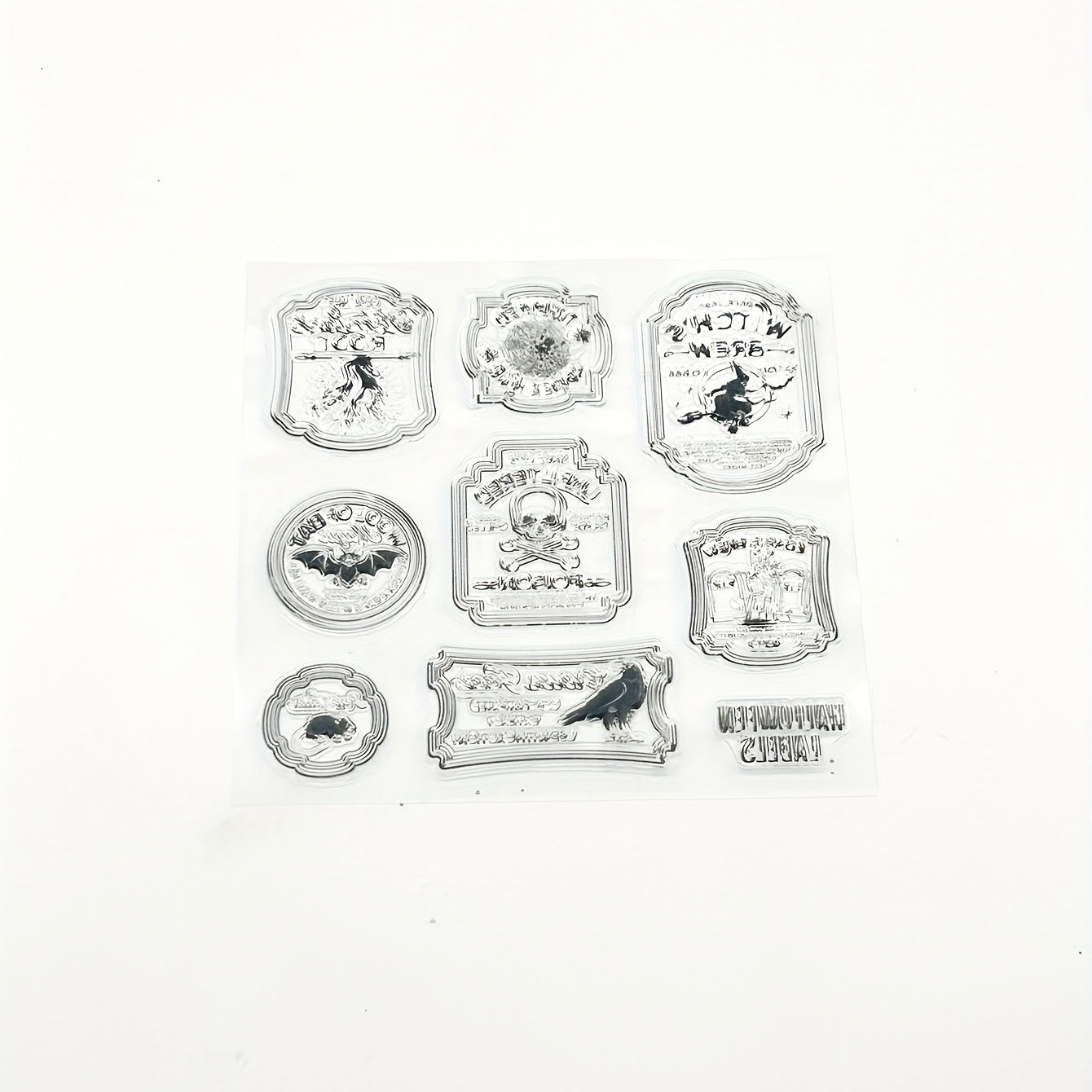 1pc Halloween Stamp Painting DIY Scrapbook Decoration Silicone Clear Stamp