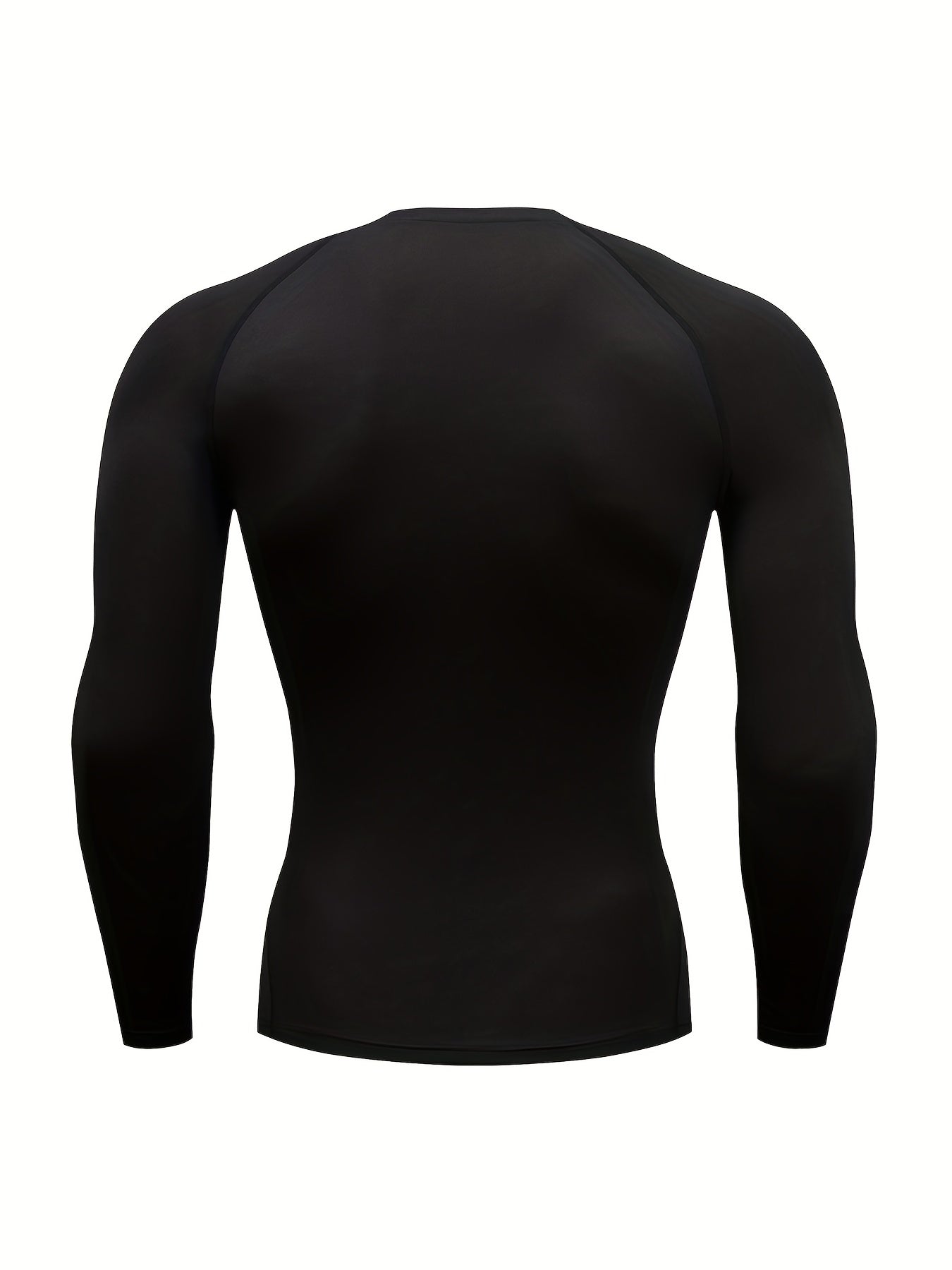 Men's Solid Quick Drying Long Sleeve Compression T-Shirt