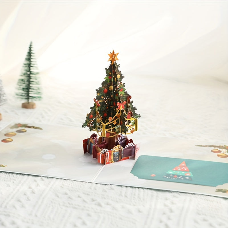 3D Christmas Greeting Card Creative Gift Christmas Tree Card Student Activity