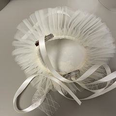 Princess Birthday Hair Accessory with Sequins and Tulle Veil
