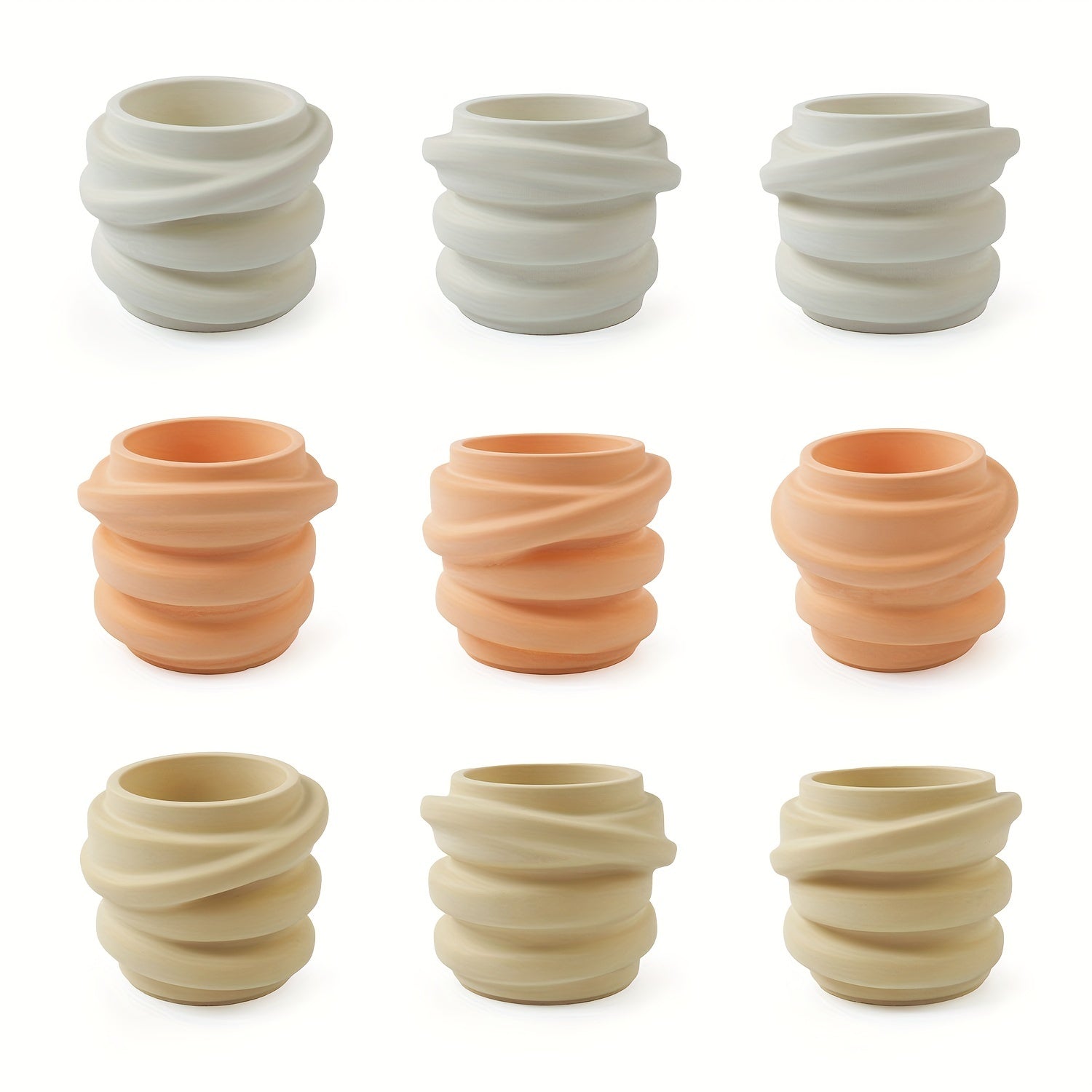DIY Gypsum Candle Holder Silicone Mold for Wax Making