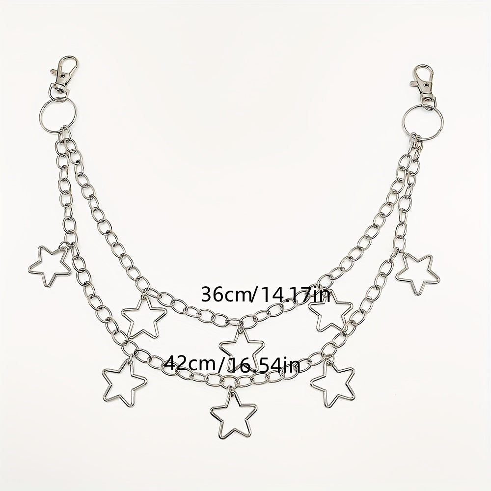 Hip Hop Vintage Car Jeans Pants Key Chain Ring For Women Men