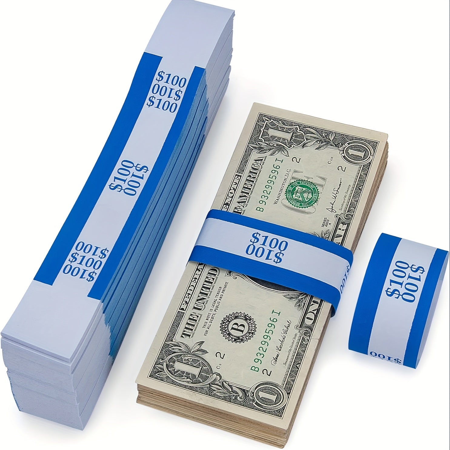 Self Adhesive Currency Tape Binding Paper Tape - 10 Colors