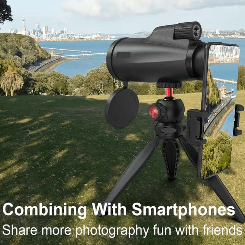 10x50 Monocular Telescope - High Definition Optics - Manual Focus