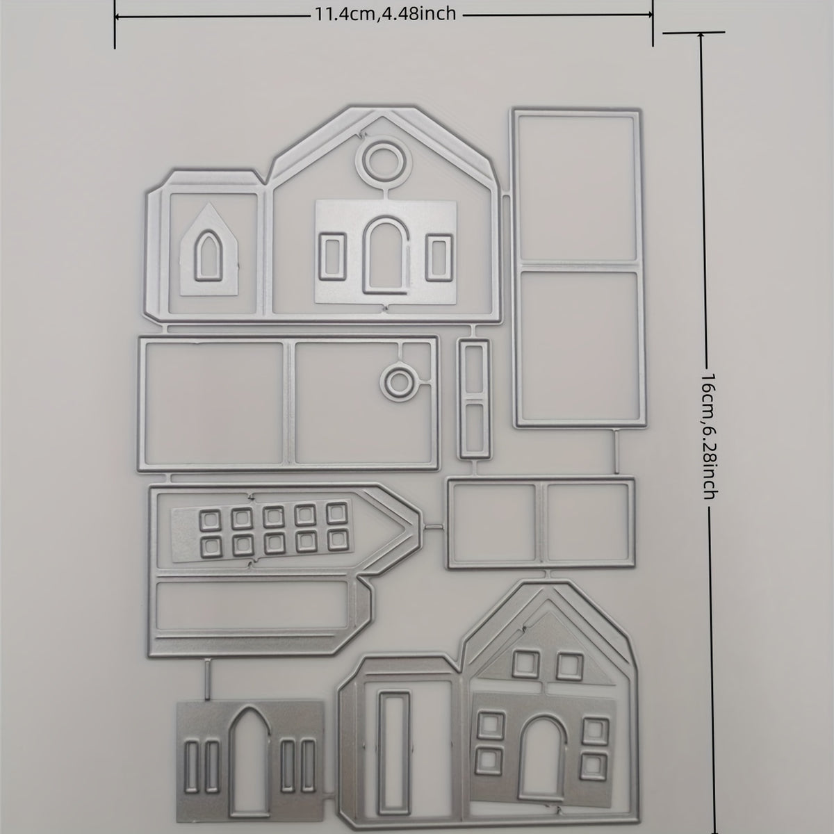 Christmas Metal Cutting Dies 3D House Embossing Template