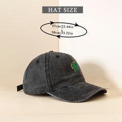 Dinosaur Embroidery Baseball Cap Distressed Sports Hat
