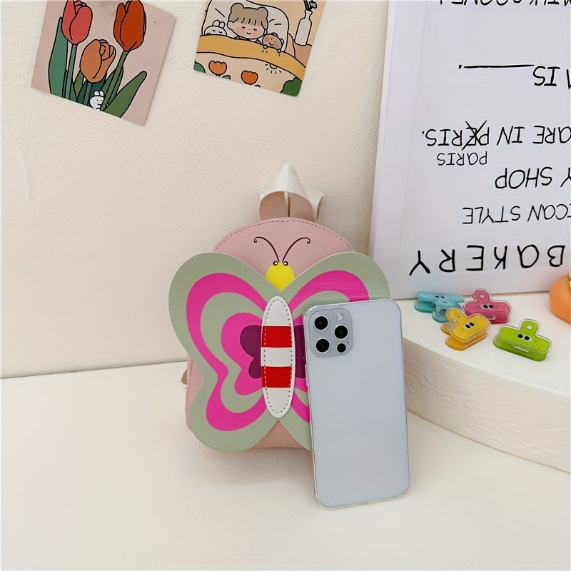 Sweet Girls Butterfly Shape Backpack for Kindergarten Students