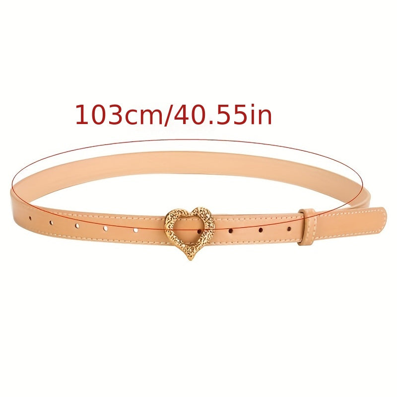 Vintage Heart Buckle Belt Classic Girdle For Women