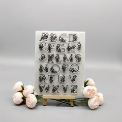 Alphabet Cartoon Transparent Stamp DIY Handcraft For Kids Teens