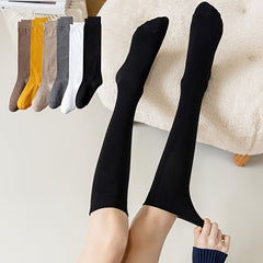 3 Pairs Cozy Over The Knee Socks Women's Stockings