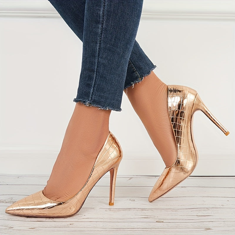 Women's Sexy Pointed Toe High Heels Slip On Dress Pumps Stiletto Heels