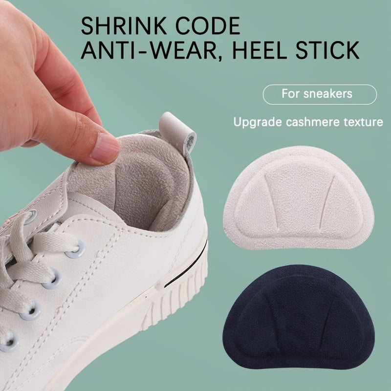 1pair Heel Protector Anti Wear Cushion Pads Feet Care Adhesive Shoes Sticker