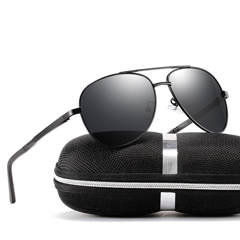 Men's Polarized Sunglasses Toad Mirror Large Frame Driver Sunglasses