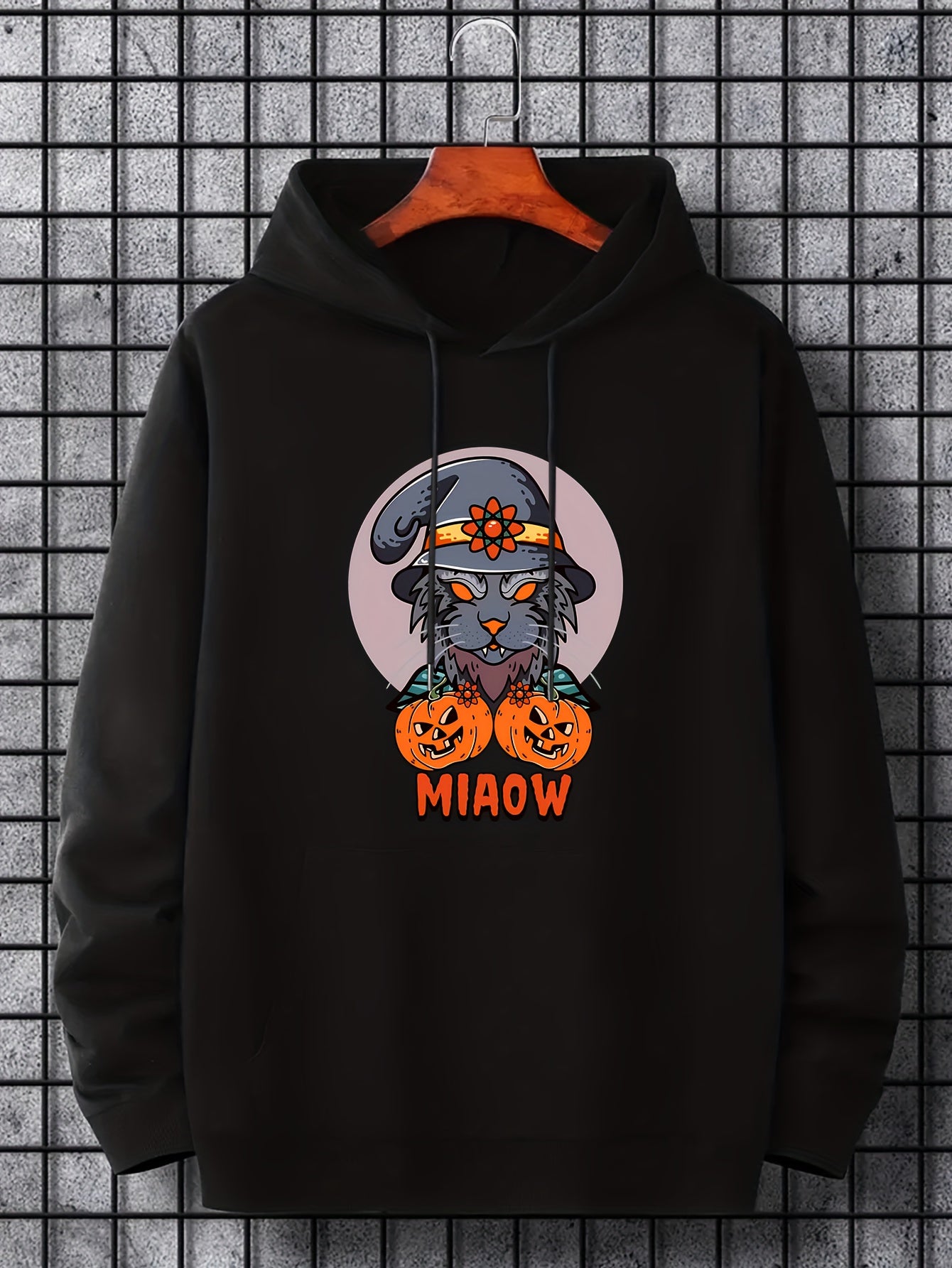 Men's Cartoon Halloween Graphic Hoodie